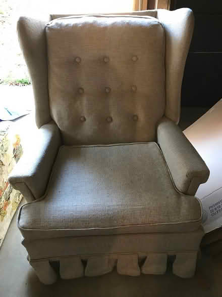 Photo of free Easy chair: high back (41 Hodges Avenue. Taunton) #2