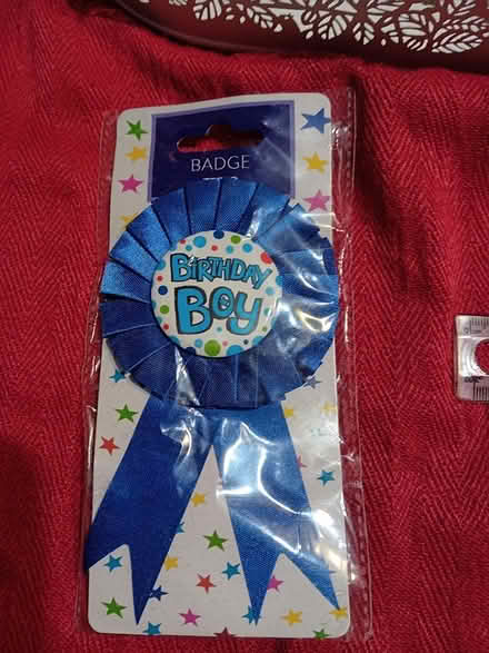 Photo of free Blue Birthday boy badge (Hemel Hempstead) #1
