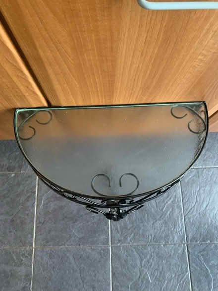 Photo of free Glass and metal wall table (Havant PO9) #1