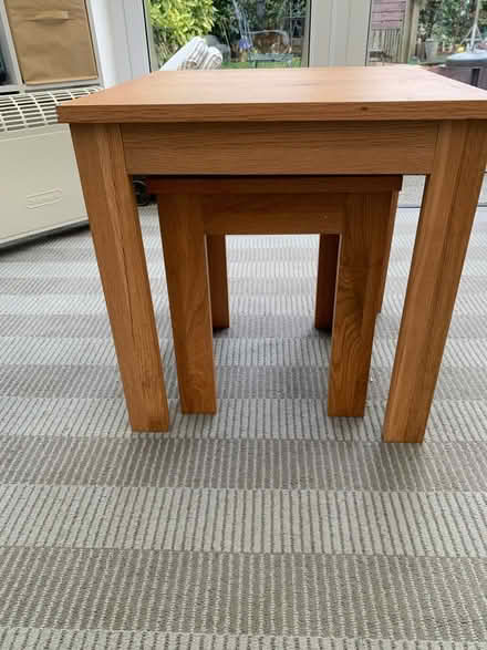 Photo of free 2 Small wooden tables (Havant PO9) #3