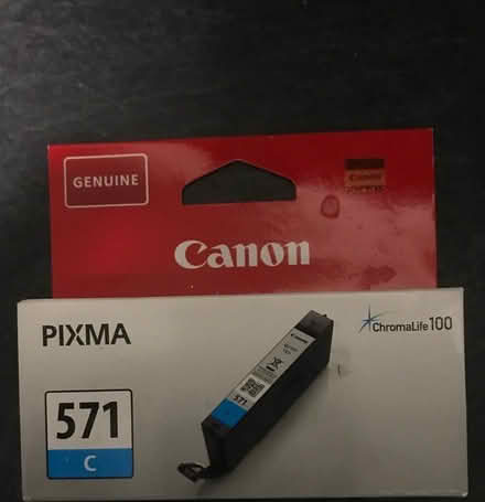 Photo of free Canon 571c cyan ink cartridge (Borough Green TN15) #1