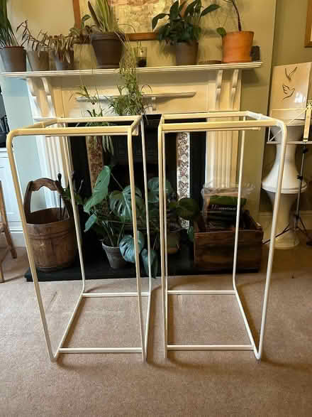 Photo of free 2 x half height clothes rails (Hayfield SK22) #1