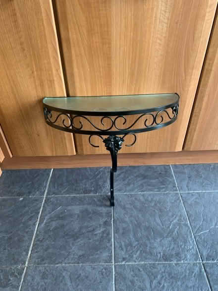 Photo of free Glass and metal wall table (Havant PO9) #2