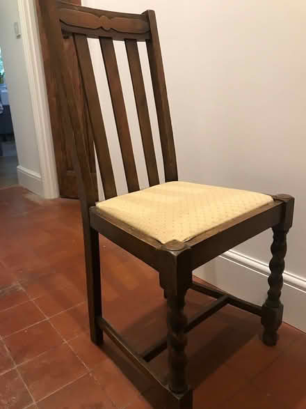Photo of free Old wooden chair (Haslemere Surrey) #2