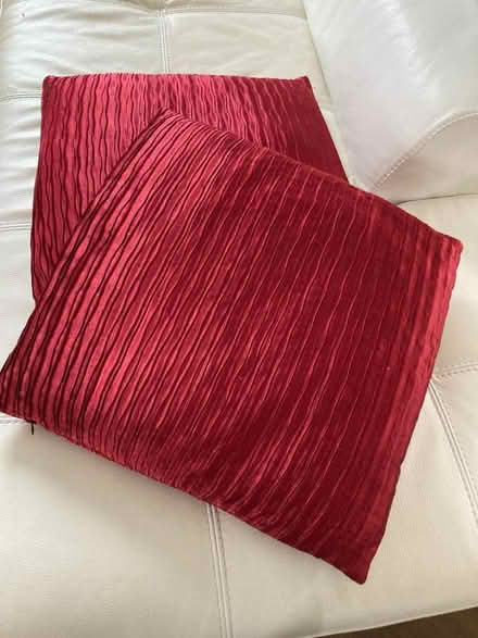 Photo of free Two red cushions (Apsley End SG5) #1