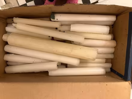 Photo of free Box of white candles (Garston L19) #1