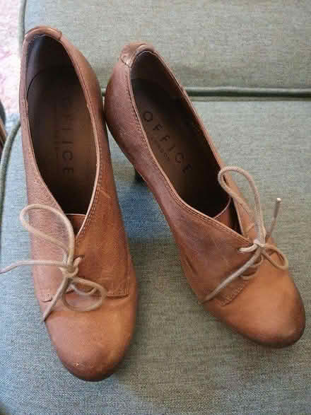 Photo of free Size 41 lace-up heels, leather (Hither green SE13) #2