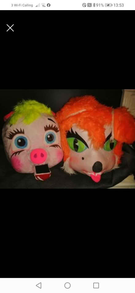 Photo of free Pig head mask, wearable plush head (Tufnell Park, N7) #1