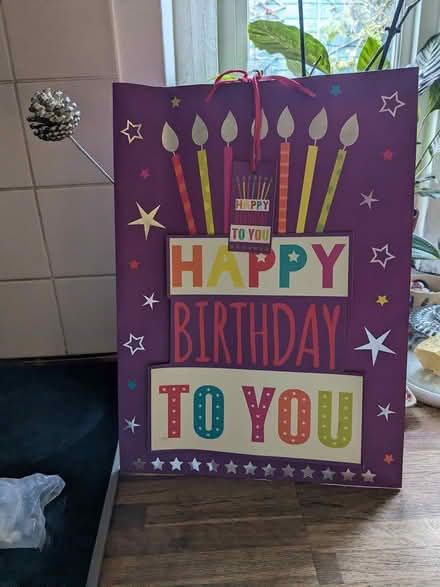 Photo of free Large birthday gift bag (Chapmanslade BA13) #2