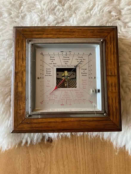 Photo of free Antique barometer in oak frame (needs repair) (South Tonbridge TN11) #1
