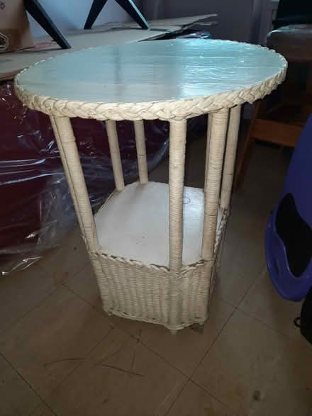 Photo of free Small Rattan Table (Upper West Side) #1