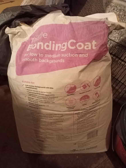 Photo of free THISTLE BONDING COAT PLASTER 25kg BAG opened barely used (Mytholm HX7) #1