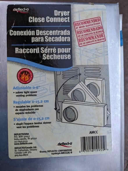 Photo of free Compact dryer duct connector (South Palm Park, Redwood City) #2
