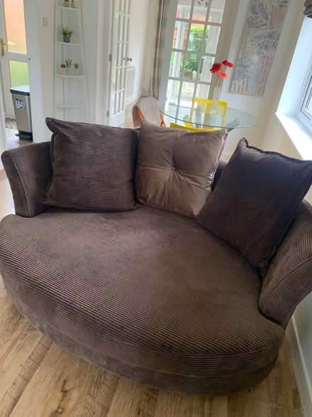 Photo of free dfs cuddler sofa (Moss Side PR26) #1