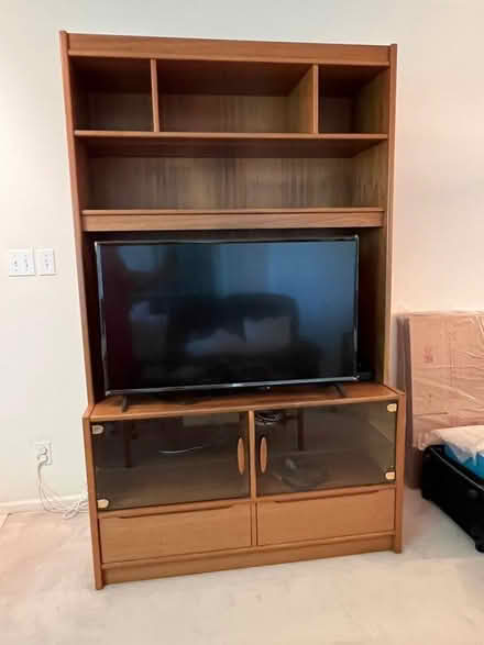 Photo of free Antique TV Cabinet, leather sofa (central lonsdale) #2