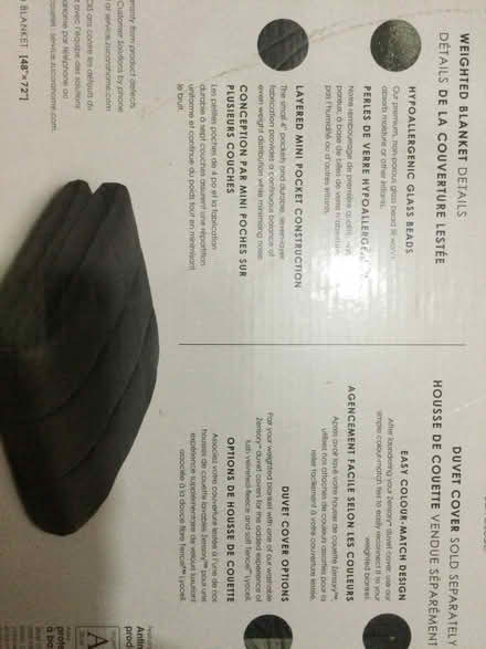 Photo of free Weighted blanket 15lbs (High Park area) #2