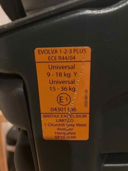 Photo of free Child car seat (Kentrigg LA9) #2