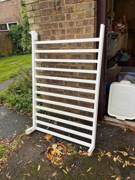 Photo of free 2x white wooden railing system (Woughton Park MK6) #2
