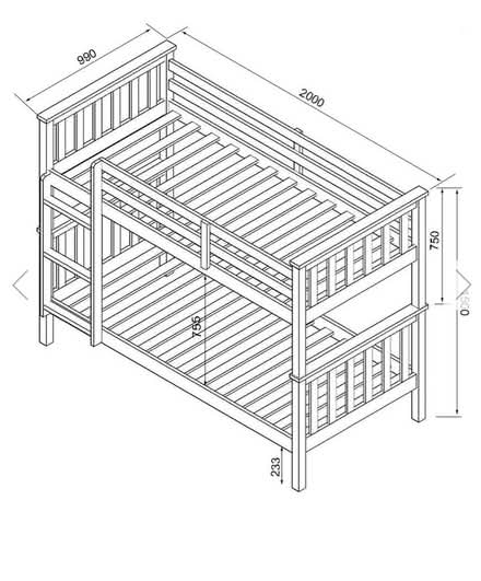 Photo of free Bunk bed with mattresses (AL10) #1
