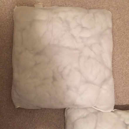 Photo of free Used - Two Micro Fibre 44 cm x 44 cm Square Cushion inners (Whiston Lane Ends L35) #1