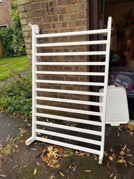 Photo of free 2x white wooden railing system (Woughton Park MK6) #4