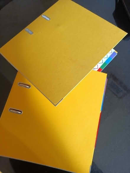 Photo of free Two folders with dividers. (Saltaire BD18) #1