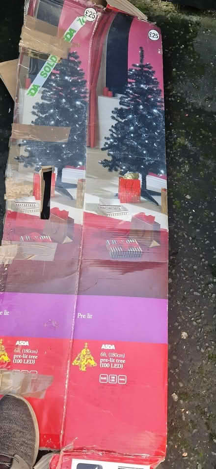 Photo of free 6ft Black Christmas Tree (Carfin ML1) #2