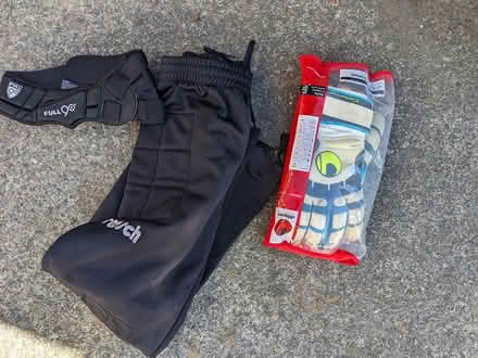 Photo of free Soccer goal keeper gear for youth (Cupertino Public Library) #1