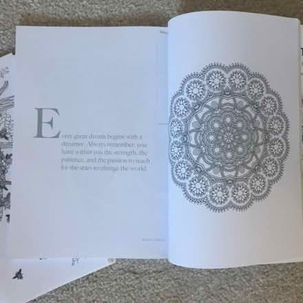 Photo of free 2 Anti Stress Art Therapy Adult Colouring Books (Whiston Lane Ends L35) #4