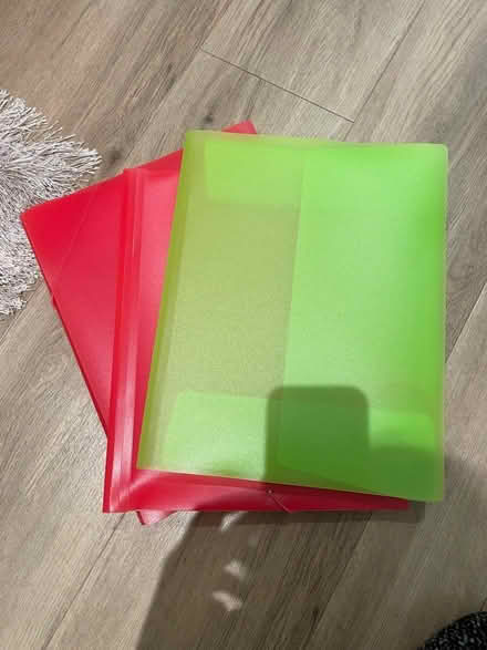 Photo of free 3 plastic folders (Hendon, NW4) #3