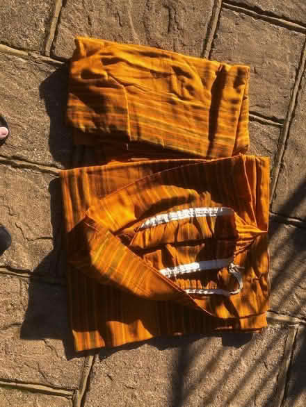 Photo of free A Pair of Large Orange Sun Filter Curtains. (Hazlemere HP15) #1