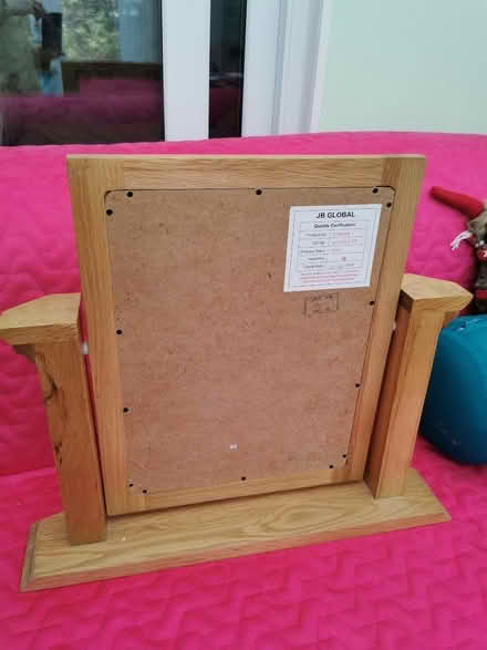 Photo of free Free standing dressing table mirror, solid oak frame (Kirby Cross CO13) #2