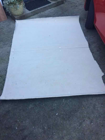 Photo of free Off cut piece of cream coloured carpet (was under bed) (Whiston Lane Ends L35) #3