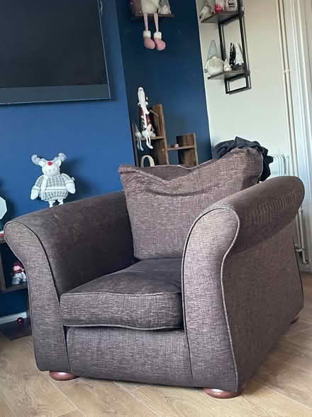 Photo of free Brown single chair (West Winch PE33) #1