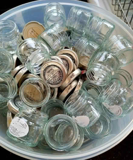 Photo of free Mini jam jars (glass) with lids (AB25) #1