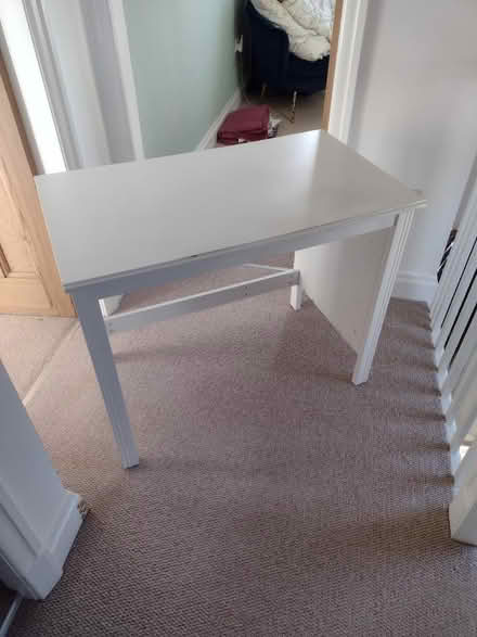 Photo of free White Ikea desk (Gildersome LS27) #1