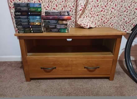 Photo of free Oak TV cabinet. (Y Felinheli LL56) #1