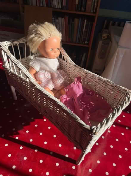 Photo of free Doll with basket-weave cot (Welwyn AL6) #1