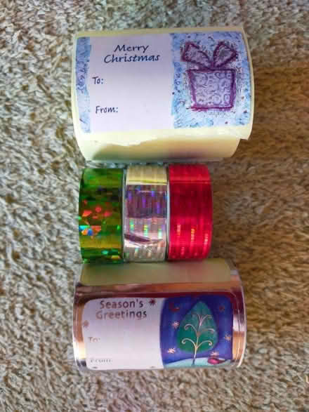 Photo of free Christmas gift tags and sticky tape (Roehampton SW15) #1