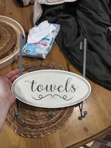 Photo of free Over the door towel rack/hooks (Larkfield, ME20) #1