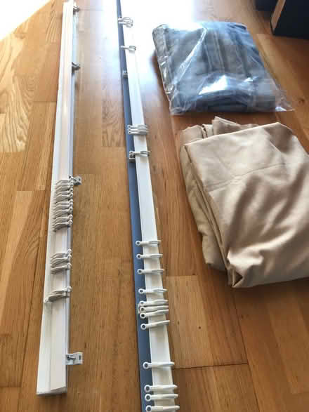 Photo of free Curtains and tracks with hooks (Farncombe GU7) #4