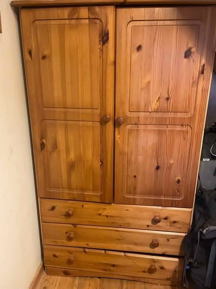 Photo of free Solid pine wardrobe (Doddington ME9) #3