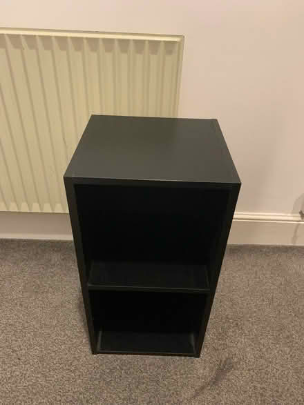 Photo of free Black 2 shelf unit (WR1) #2