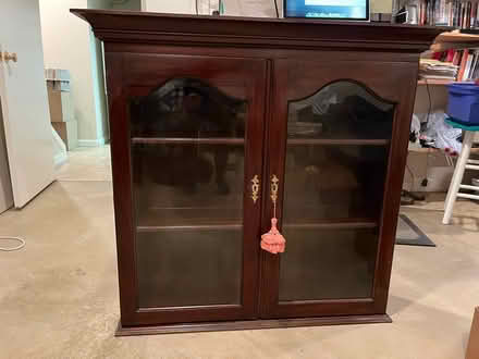 Photo of free Mahogany cabinet (Bethesda MD) #1