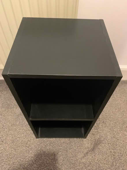 Photo of free Black 2 shelf unit (WR1) #1