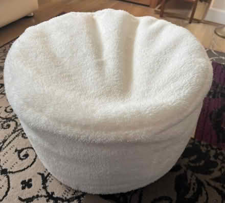 Photo of free Cream fluffy foot stool (Woodmancote GL7) #2