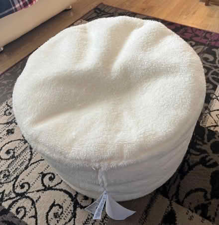 Photo of free Cream fluffy foot stool (Woodmancote GL7) #1