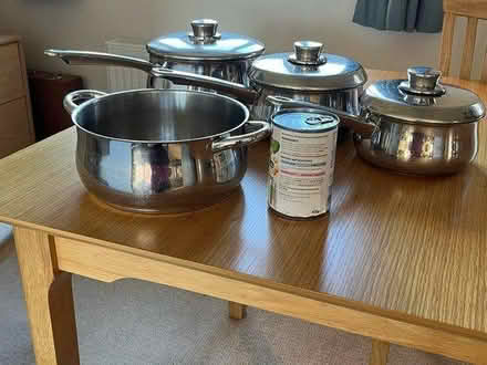 Photo of free Stainless Steel Saucepans (Wingerworth S42) #1