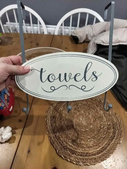 Photo of free Over the door towel rack/hooks (Larkfield, ME20) #2