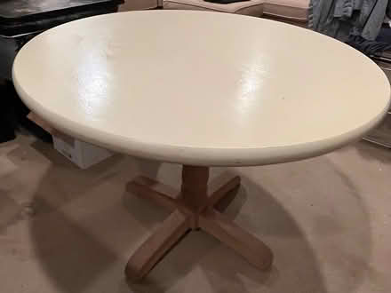 Photo of free Round wooden table (Bethesda MD) #1